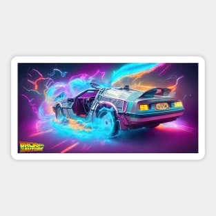 DeLorean - back to the future _003 Sticker